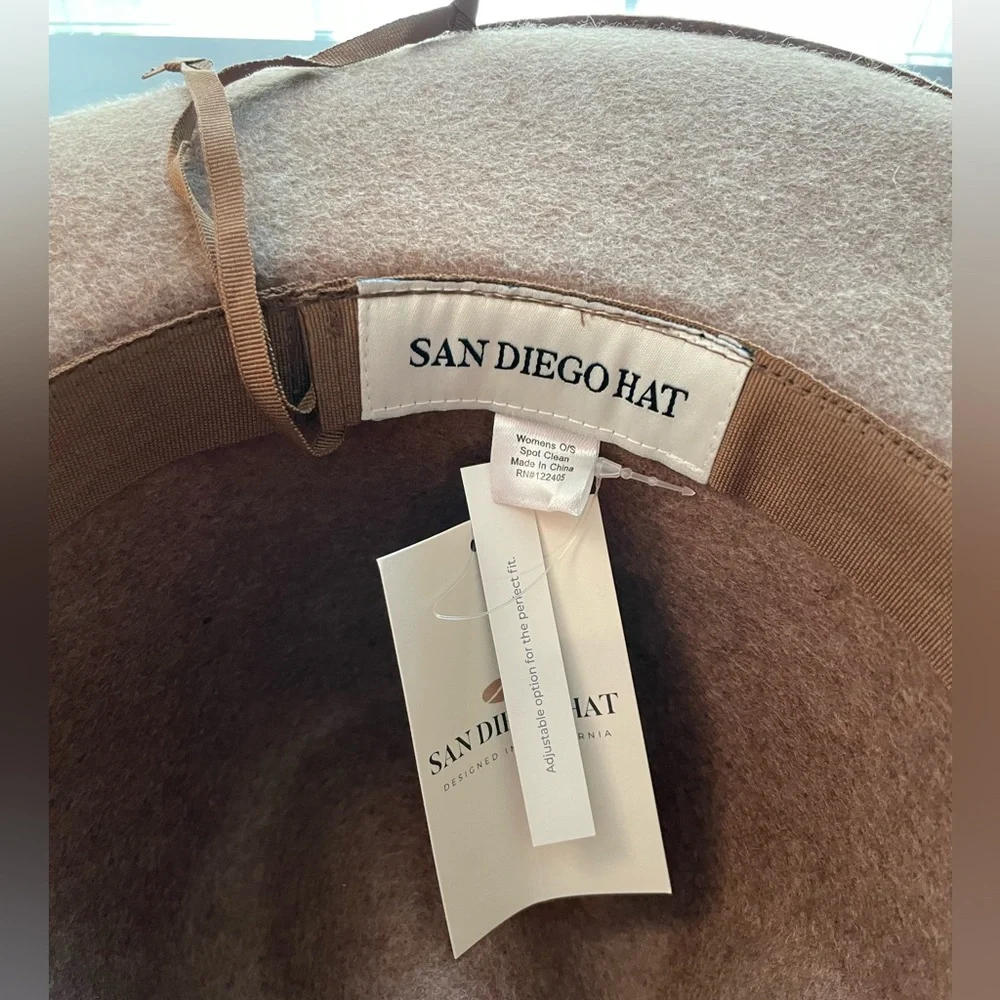 Anthropologie Hat Rancher Tan Brown Cover Band NEW Adjustable